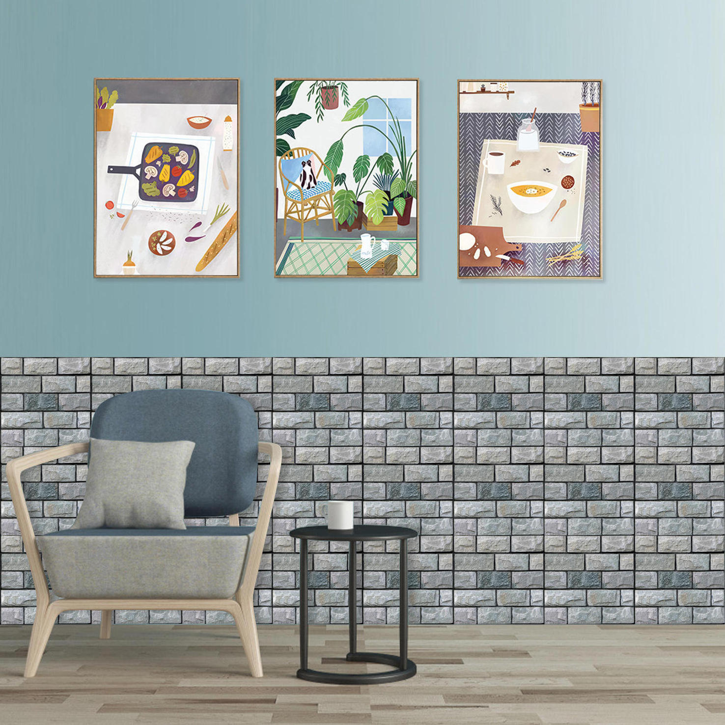 High Level Waterproof Self-Adhesive 3D Foam Wallpaper Peel And Stick Brick Design Decoration 3D Wallpaper