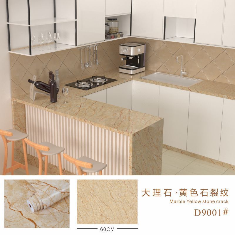 Marble Self-Adhesive Wallpaper Peel And Stick Waterproof Bathroom Kitchen Cabinets Desktop Stickers vyni marble  wallpaper