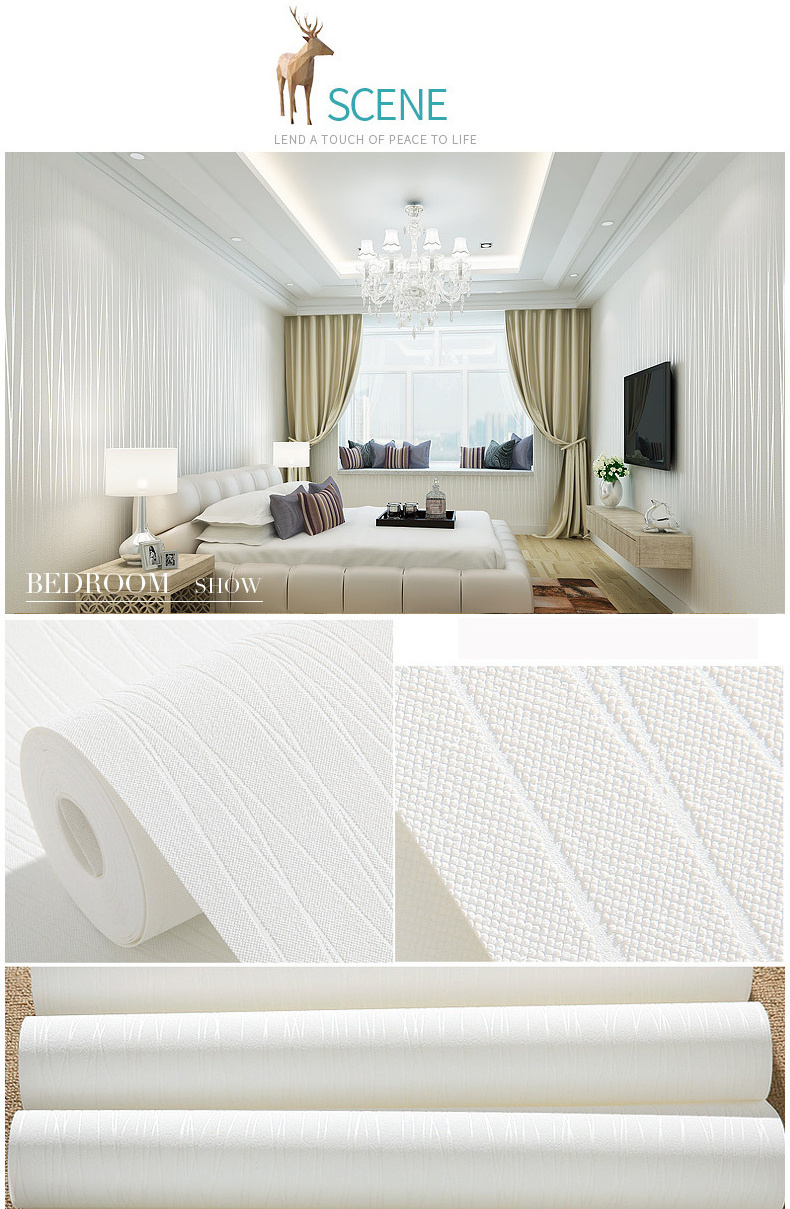 Wallpaper Rolls Sticker Wallpaper Home Decoration Self-adhesive Embossed 3d Printable Non Woven Wallpaper