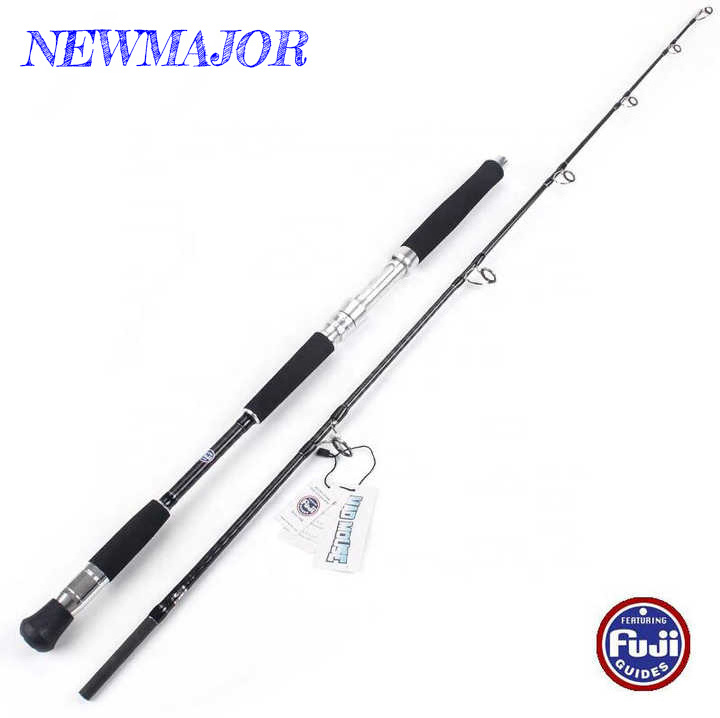 MADMOUSE Carbon Fishing Rod 1.68M/H 1.9H 2.4M/H Japan Fuji Guides Big Drag Power Ocean Jigging Rods Hardness for 24-32kg Fish