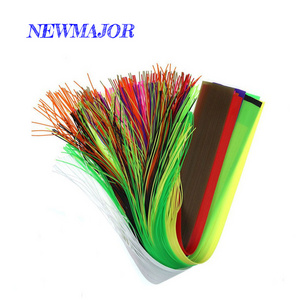 NEWMAJOR Stonefly/Nymphs Streamer Flies String Leg High Quality Silicone Skirt Layers for Fly Tying New Fishing Lures