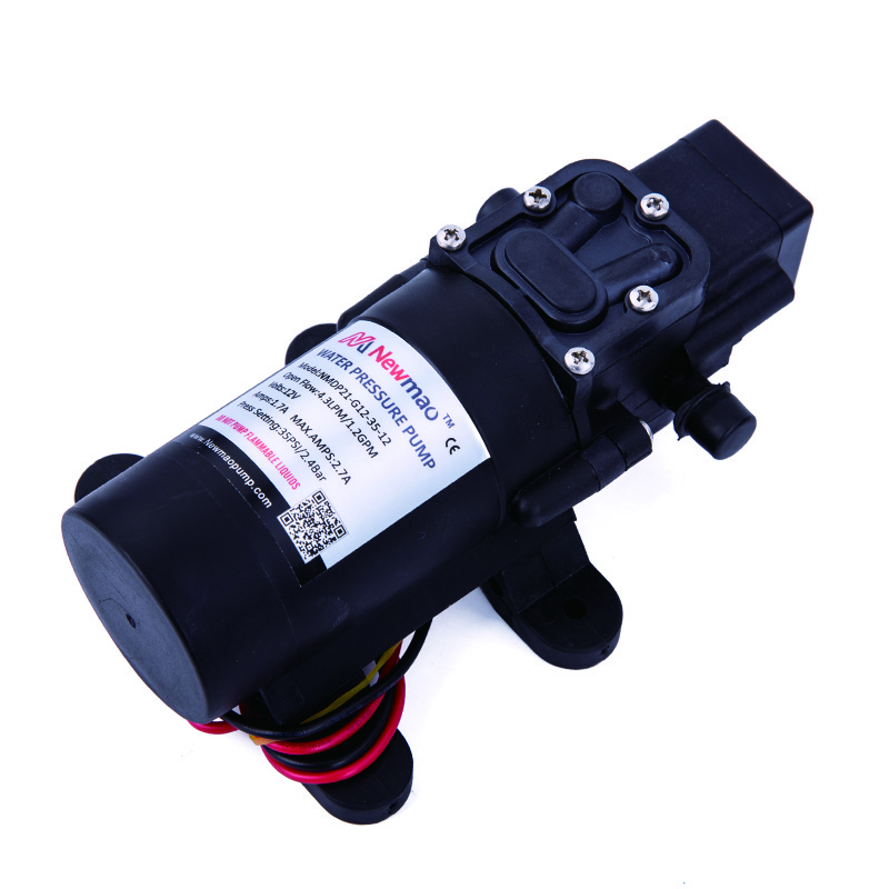 Newmao 100PSI mini high flow high pressure electrical diaphragm pump agricultural 12v 24 v dc water pump for irrigation