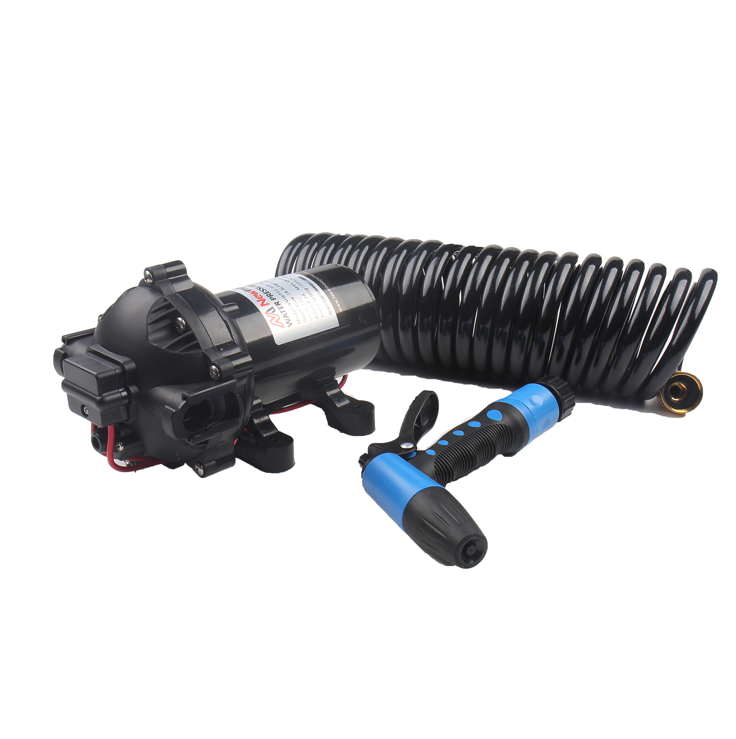 Newmao 70PSI 20LPM 12V electric car wash pressure wash down pump kit for house truck wash