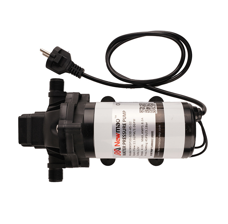 Newmao 33 series  ac diaphragm electric high pressure fresh water pump 11.3lpm 45psi 110V 115V 220V 230V