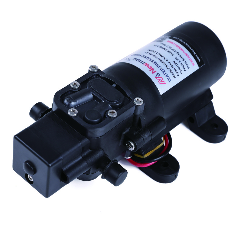 Newmao 100PSI mini high flow high pressure electrical diaphragm pump agricultural 12v 24 v dc water pump for irrigation