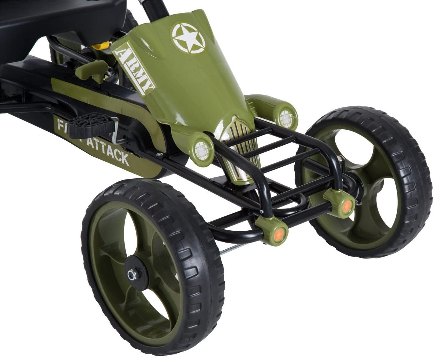 New Trend Baby army green Pedal Go Kart Licensed Children Pedal Go Kart