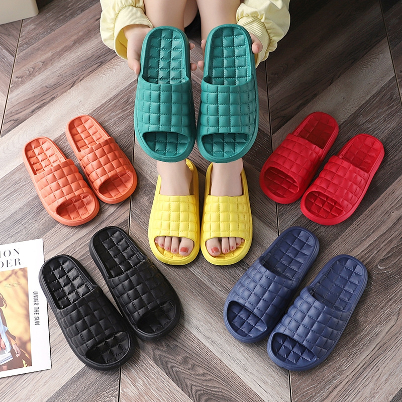 Women Indoor Home Slippers Summer Soft Comfortable Non-slip Flip Flops Bath Slippers Shoes Hotel Sandals