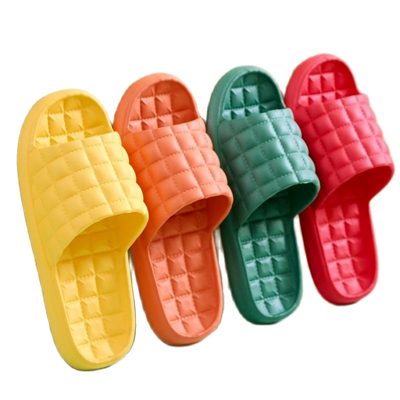 Women Indoor Home Slippers Summer Soft Comfortable Non-slip Flip Flops Bath Slippers Shoes Hotel Sandals