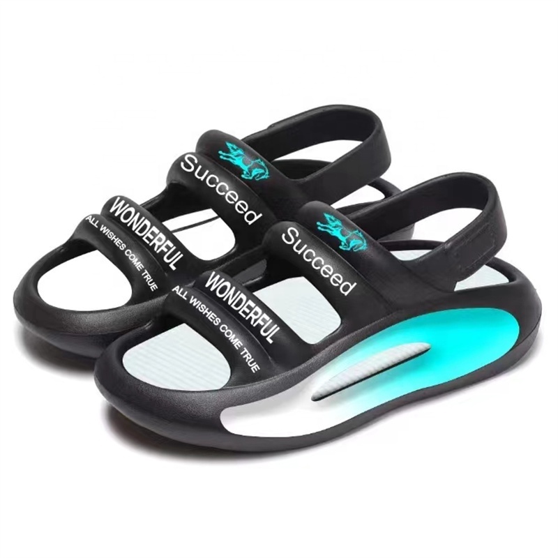 Colorful Sandal Non-slip Casual Flip-flops Slippers Thick Sole Summer Eva Pu Summer Casual Slippers Flat Slides Shoes