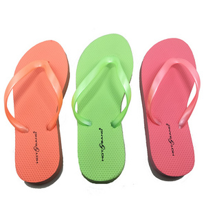 Summer Girls Solid Color Simple Versatile Flat Beach Shoes Flip Flops