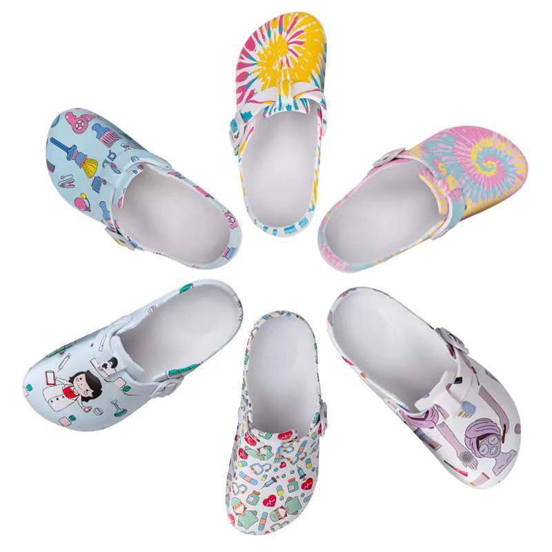 Slippers Girl's EVA Shoes Creative Cartoon Nurse Shoes Women