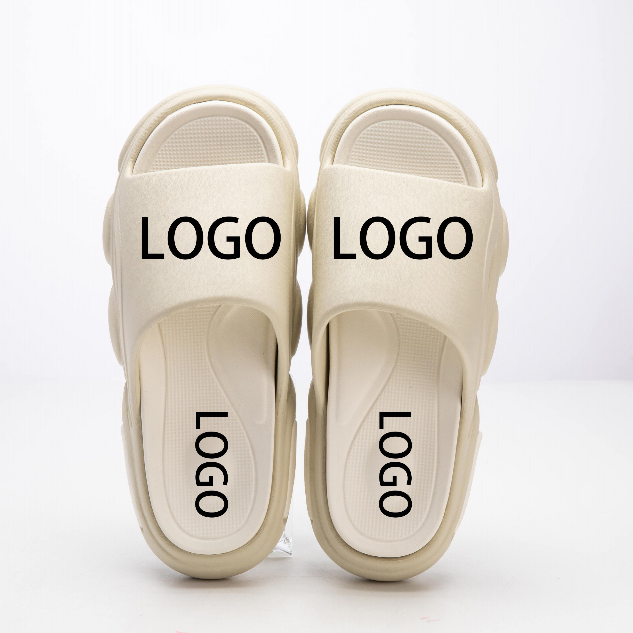 Custom designer Printed Slides Slippers EVA soft embossed Beach men slippers for Men for Women