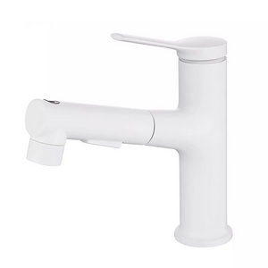 Single Handle White draw type faucet toilet washbasin washbasin basin washbasin faucet hot and cold washstand for Bathroom basin