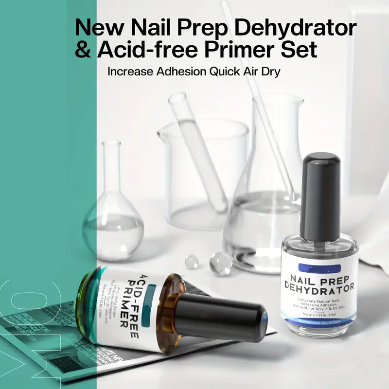 Nails Bonder Uv Gel Balancing PH Nail Prep Dehydrator No Acid Free Vegan Acrylic Powder Primer