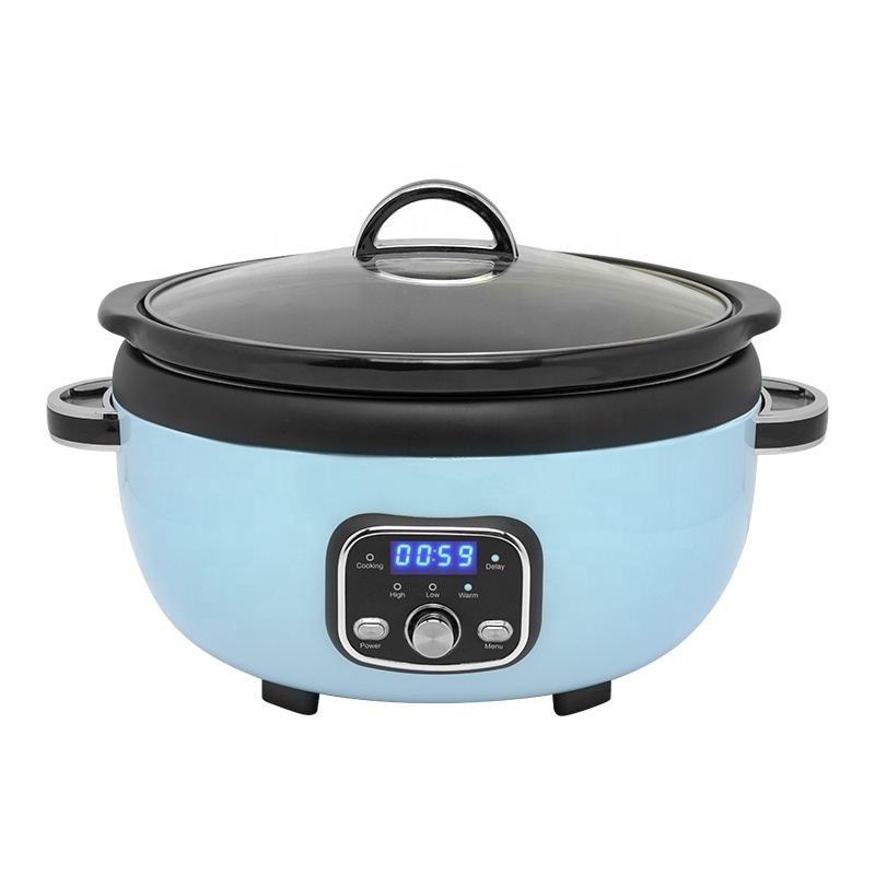 High Quality Crock Pot 3.5 Quart Programmable Oval Slow Cooker