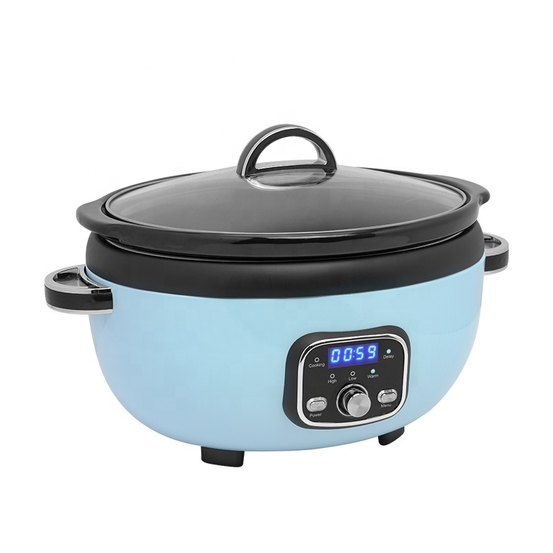 High Quality Crock Pot 3.5 Quart Programmable Oval Slow Cooker