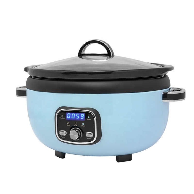 High Quality Crock Pot 3.5 Quart Programmable Oval Slow Cooker