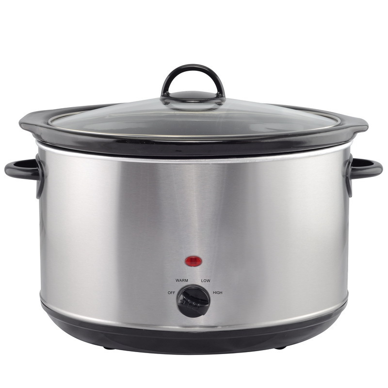 Hot sell High Quality Crock Pot 4.5l Automatic Electric Round Stainless Steel Slow Cooker