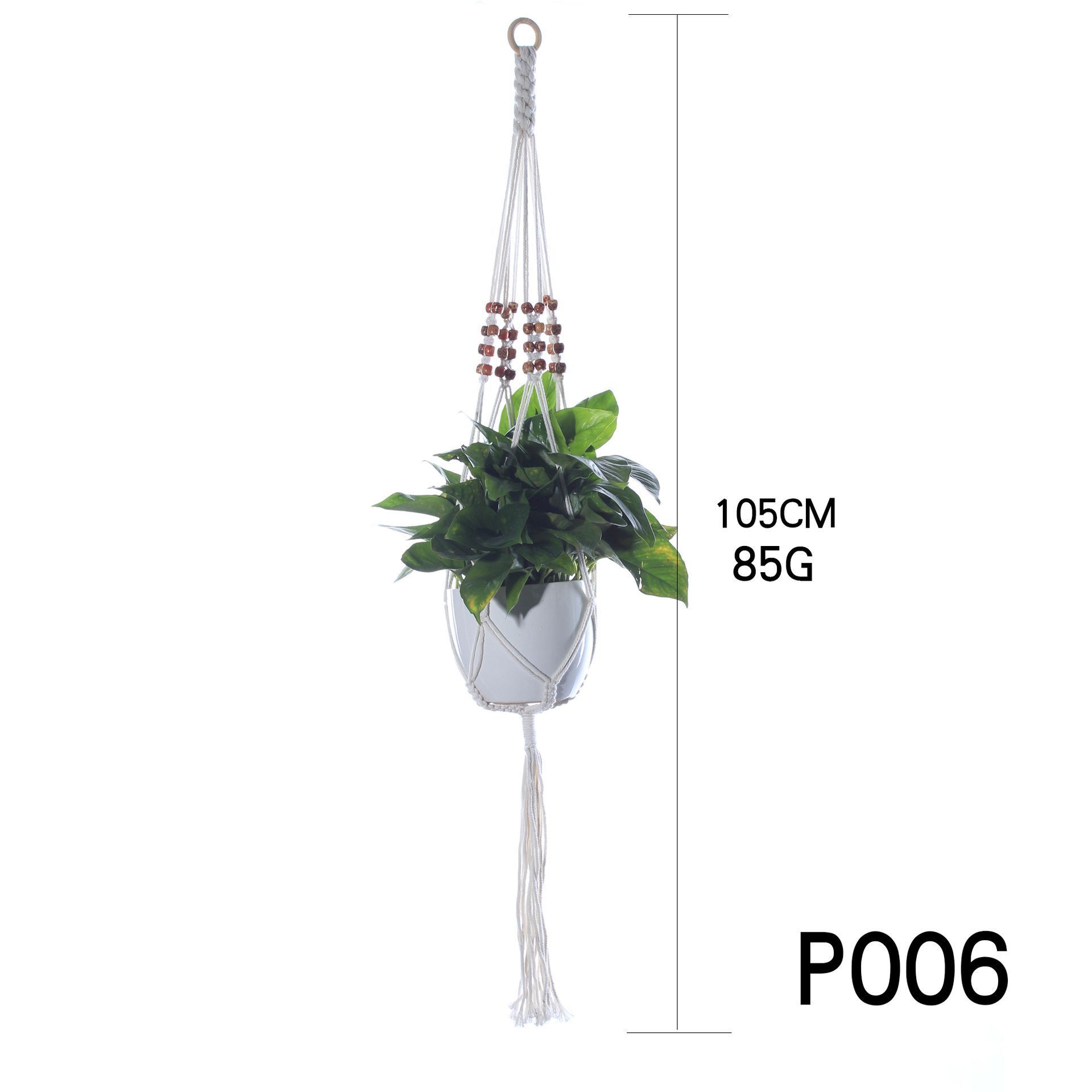 Wholesale Macrame Plant Hangers Decorative Bohemian Plant Hangers Basket Flower Pot Holder - for Indoor Outdoor Boho Home Decor