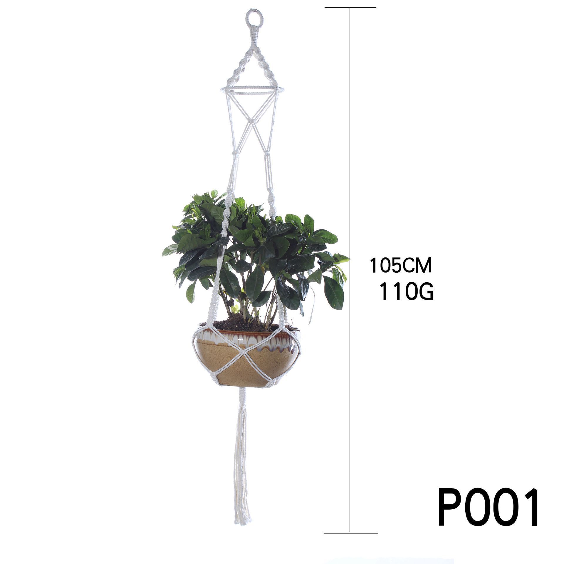 Wholesale Macrame Plant Hangers Decorative Bohemian Plant Hangers Basket Flower Pot Holder - for Indoor Outdoor Boho Home Decor