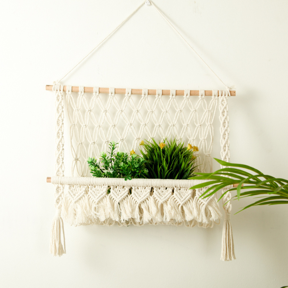 Handmade Macrame wall hanging decoration Home Living Room Bedroom Boho Macrame Hand Woven Wall Hanging Tapestries