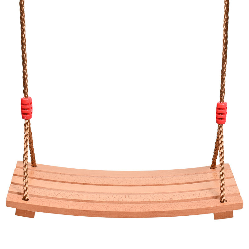 Customized Wood Tree Swing for Adult and Kids Outdoor Swing, Wooden Tree Swing Seat with Wider Adjustable Hemp Rope