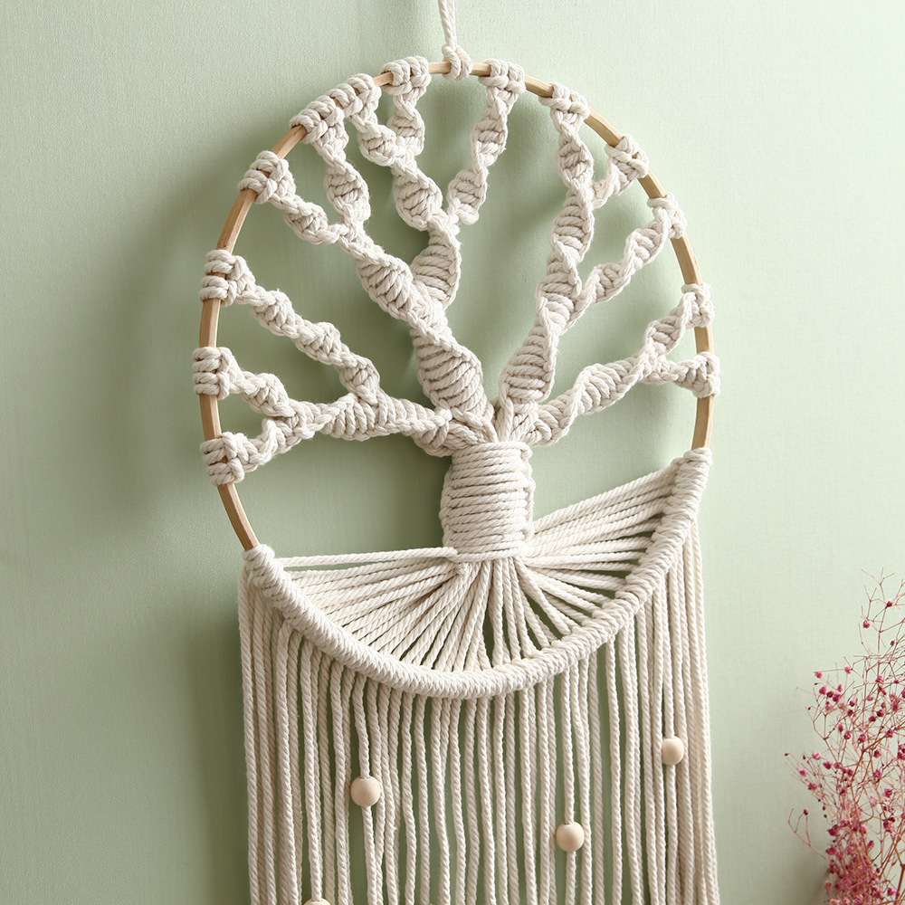 Tree of Life Large Dream Catcher Macrame Wall Hanging Boho Dreamcatcher for Wedding Party Favor Bedroom Nursery Cafe Gypsy Decor