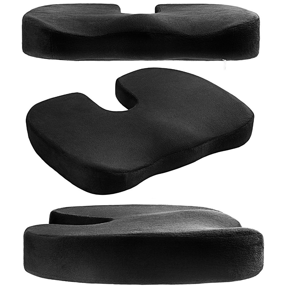 High quality Office chair seat cushion pillow Luxury soft coccyx orthopedic memory foam seat