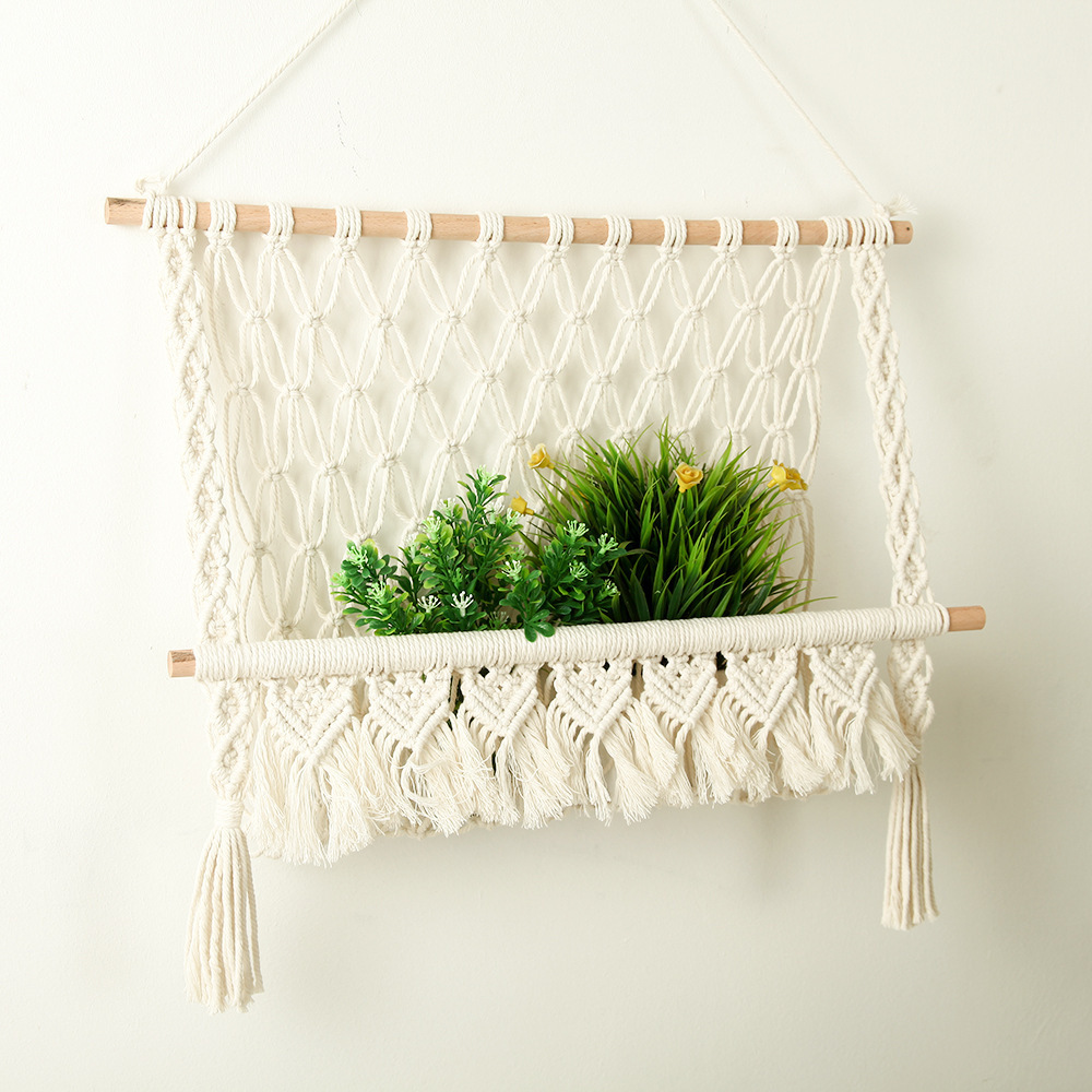 Handmade Macrame wall hanging decoration Home Living Room Bedroom Boho Macrame Hand Woven Wall Hanging Tapestries