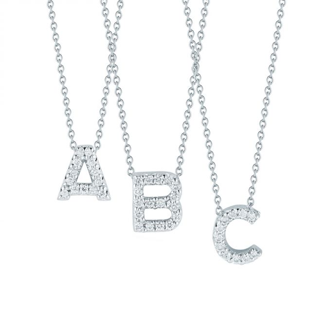 Custom 18K Gold Plated 925 Sterling Silver Tiny Micro Pave CZ Initial Necklace Alphabet Letter Initial Charm Necklaces for Women