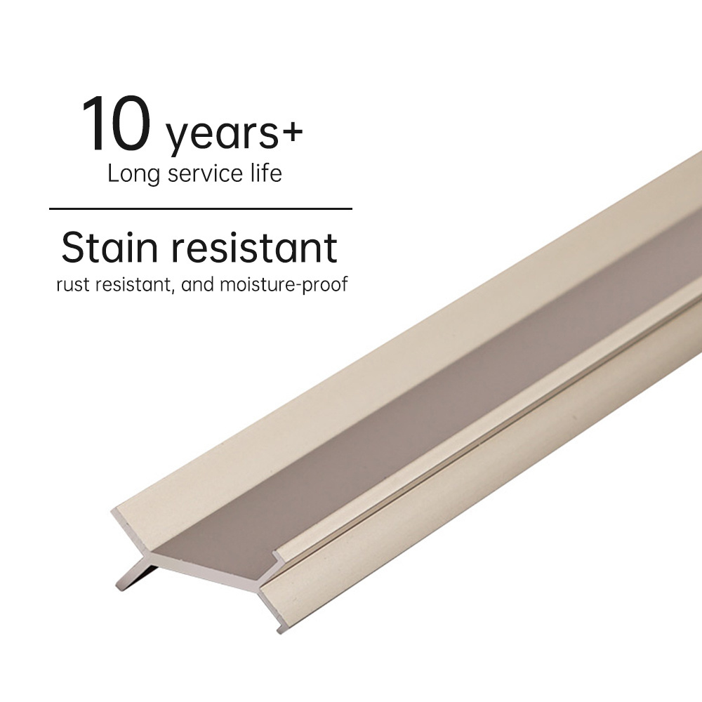 NEWNONE The Aluminium alloy Strip Metal Angle Wall Edge Metal Trim Tile Profile Trim For Plywood corner transition