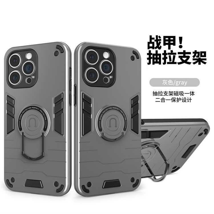 Factory Directly Sale Hybrid TPU PC 2 in 1 Case Car Magnetic Ring Holder Phone Case For Huawei Pura 70 Ultra/nova 12i/Mate 60