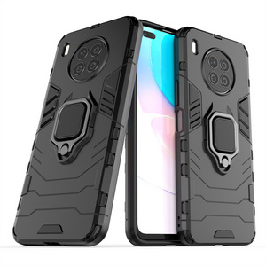 For Huawei Nova 8i Case Armor Finger Ring Bumper Hard Protective Case For NOVA9 P50 PRO Y60 NOVA8 SE P SMART 2021 MATE40