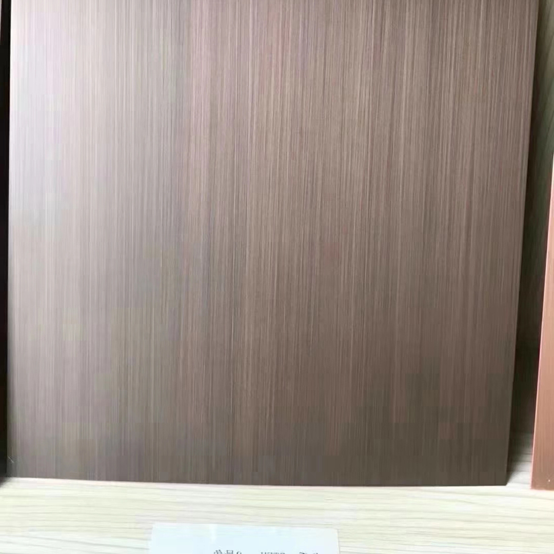 Color Coated Hairline Stainless Steel 0.5mm 1mm 2mm Copper Clad Laminated Sheet