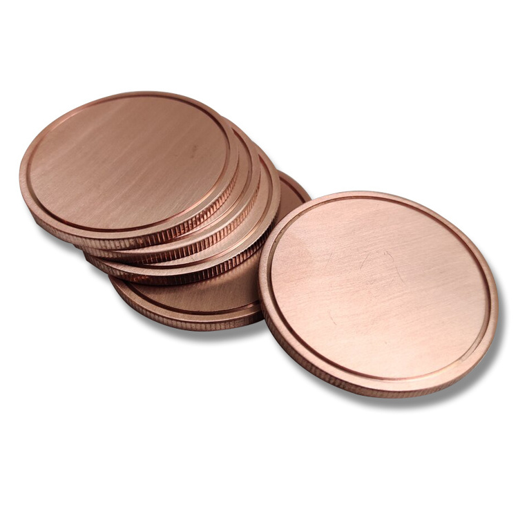 Factory price brass metal blank copper challenge coin