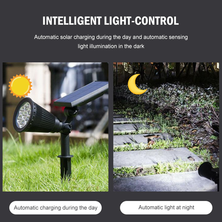 OKELI High Lumen RGB Color changing Landscape Spike Outdoor Led Solar garden light