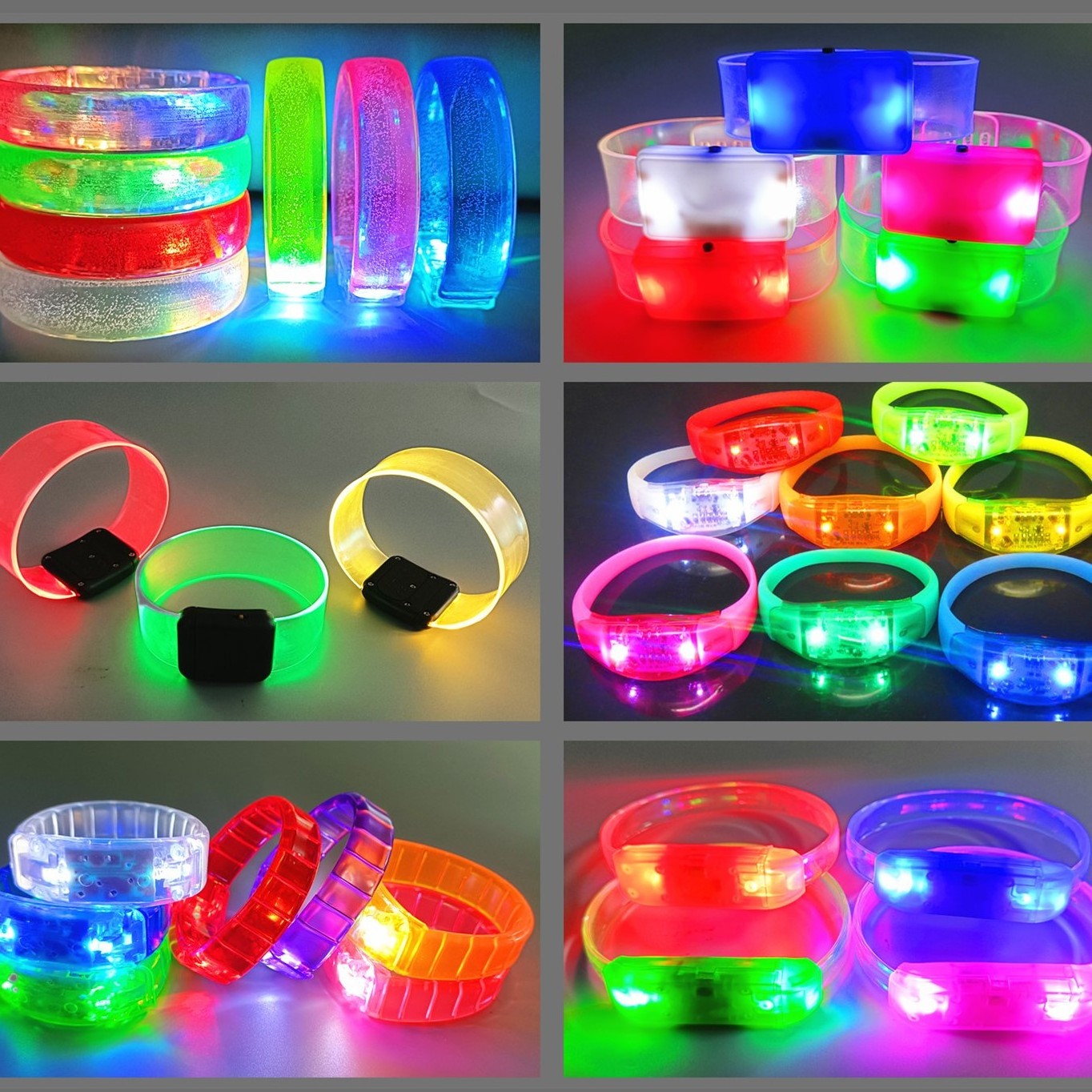 Custom Light Up Wristband Hot New Product Luminous Bracelet Controllable LED Flashing Bracelet Gift