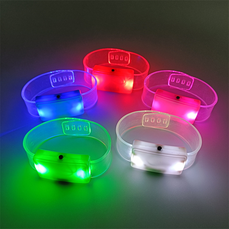 Custom Light Up Wristband Hot New Product Luminous Bracelet Controllable LED Flashing Bracelet Gift