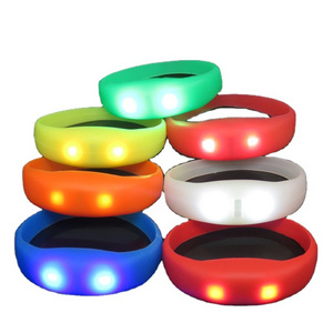 Custom Light Up Wristband Hot New Product Luminous Bracelet Controllable LED Flashing Bracelet Gift