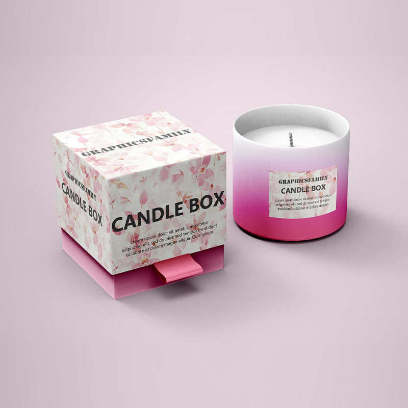 Custom Luxury Candle Set Gift Packaging Rigid Box Candle Packaging Boxes For Candle