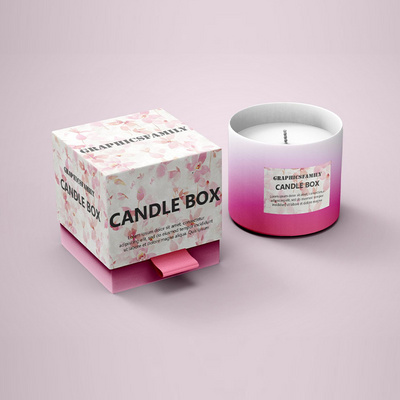 Custom Luxury Candle Set Gift Packaging Rigid Box Candle Packaging Boxes For Candle