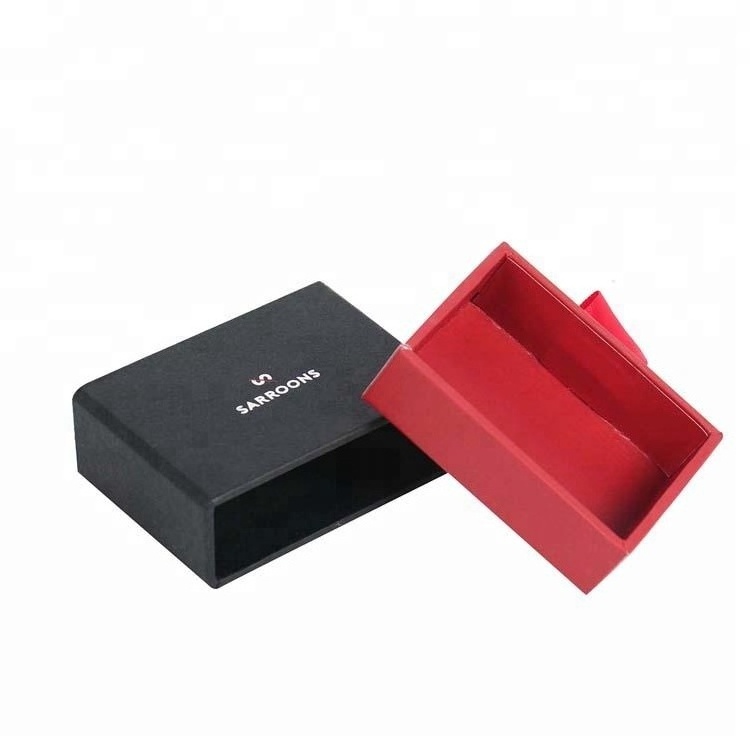 Black Jewelry Casket Packing Rigid Boxy Matte Handle Ring Box