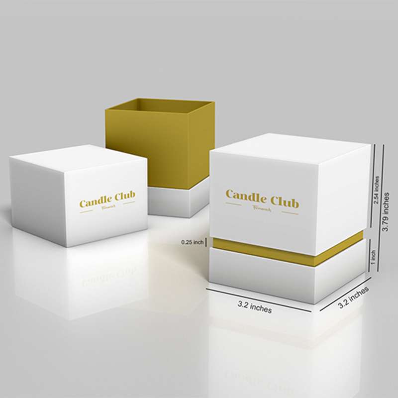 Custom Luxury Candle Set Gift Packaging Rigid Box Candle Packaging Boxes For Candle