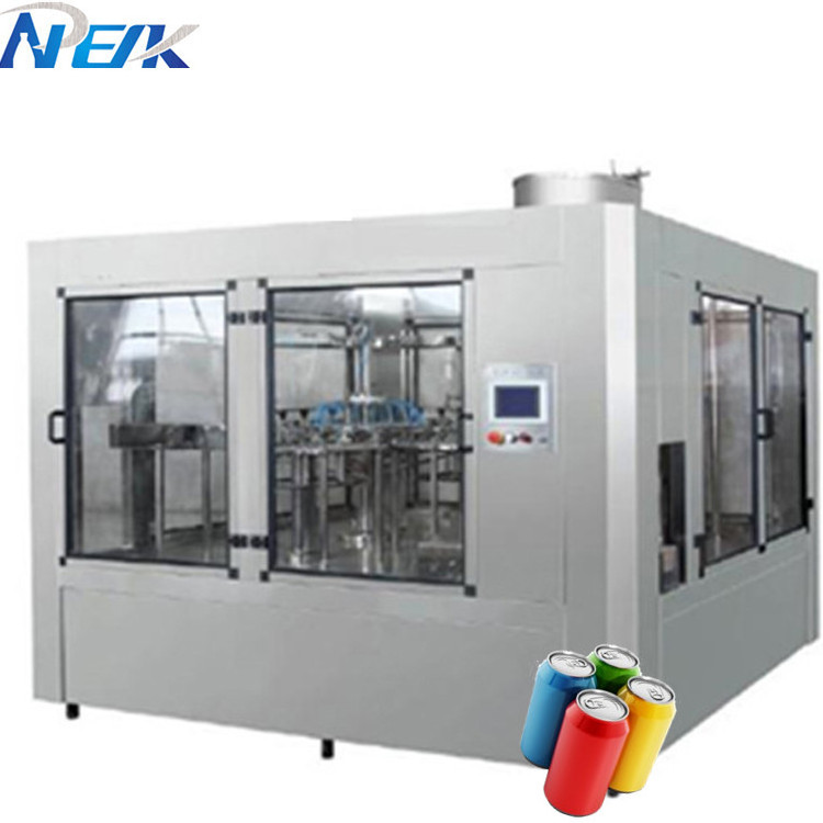 Factory dedicated Tin can filler seamer machine carbonated beverage drinks filling machine