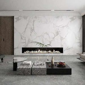 120x240 Large Size Porcelain Marble Slate Sintered 9mm White Calacatta Latest Artificial Quartz Stone Slabs