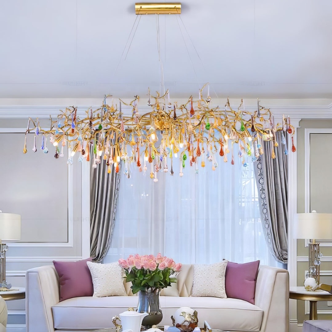 colourful branch k9 crystal chandeliers for living room room round modern black gold metal chandelier lighting fixtures modern