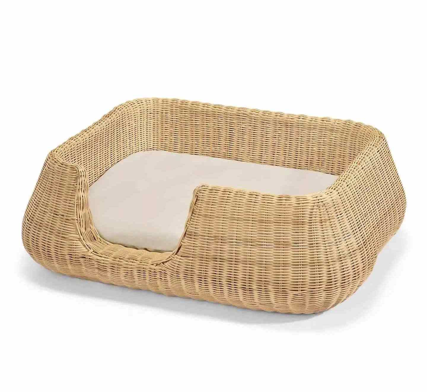 Pets Beds Wicker Basket Design Dog and Cats Bed Washable Luxury Pet Sleep Space Manufacturer Wholesaler Very Cheap Price