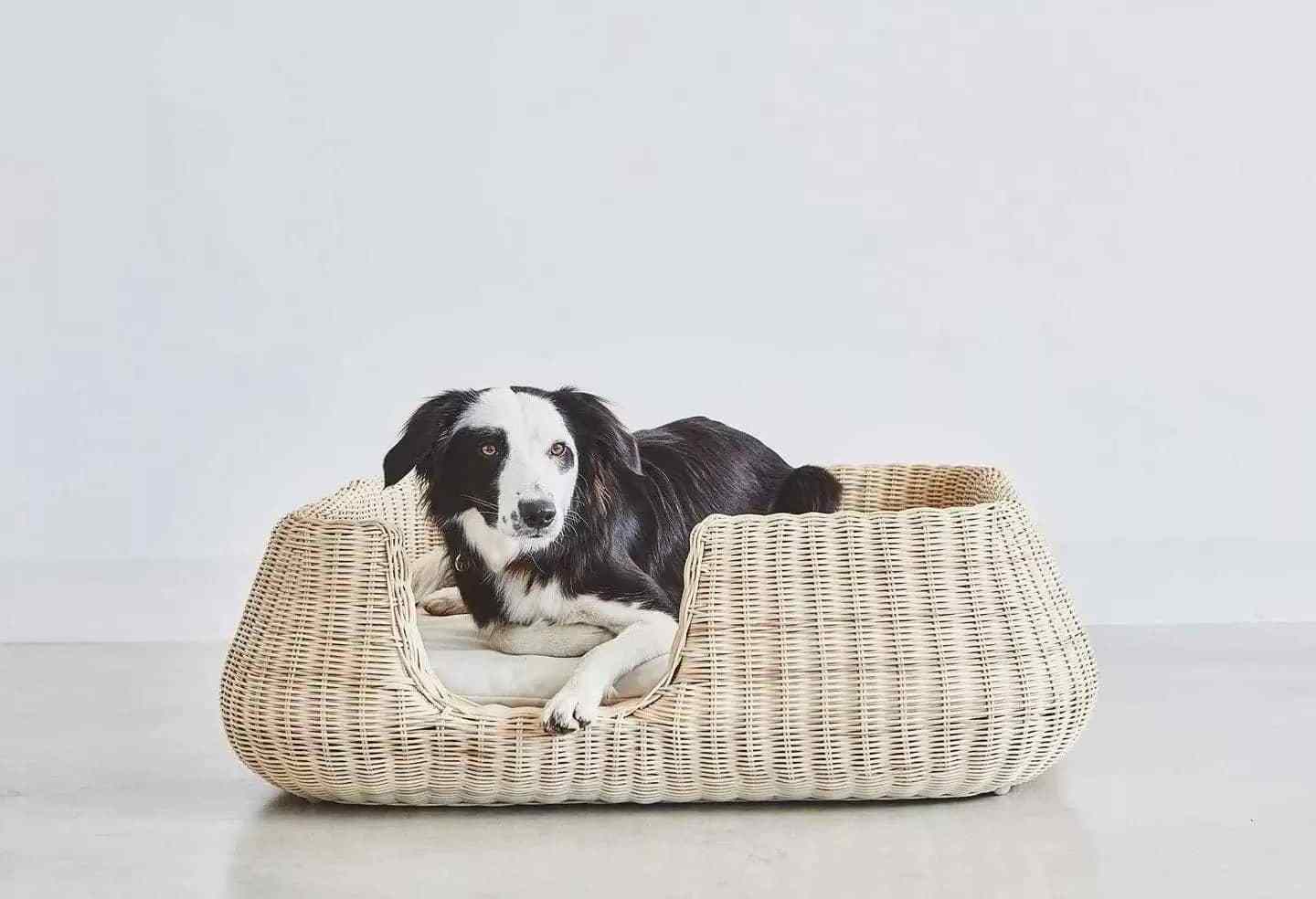 Pets Beds Wicker Basket Design Dog and Cats Bed Washable Luxury Pet Sleep Space Manufacturer Wholesaler Very Cheap Price