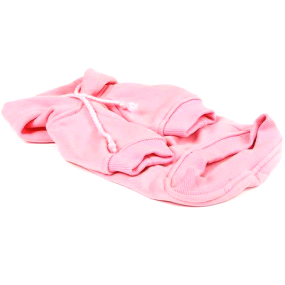 Latest comfortable & soft cotton made pink color dog hoodie sweaters