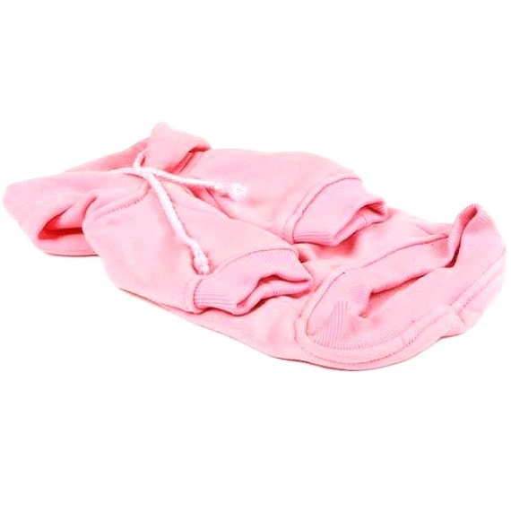 Latest comfortable & soft cotton made pink color dog hoodie sweaters